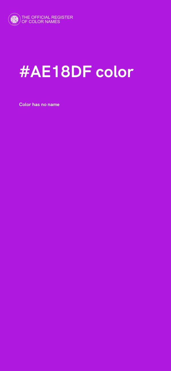#AE18DF color image
