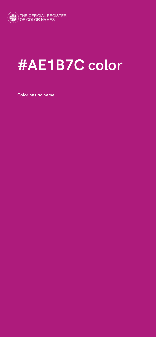 #AE1B7C color image