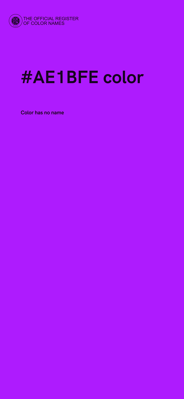 #AE1BFE color image