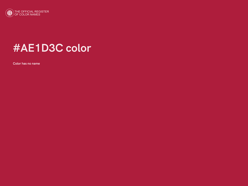 #AE1D3C color image