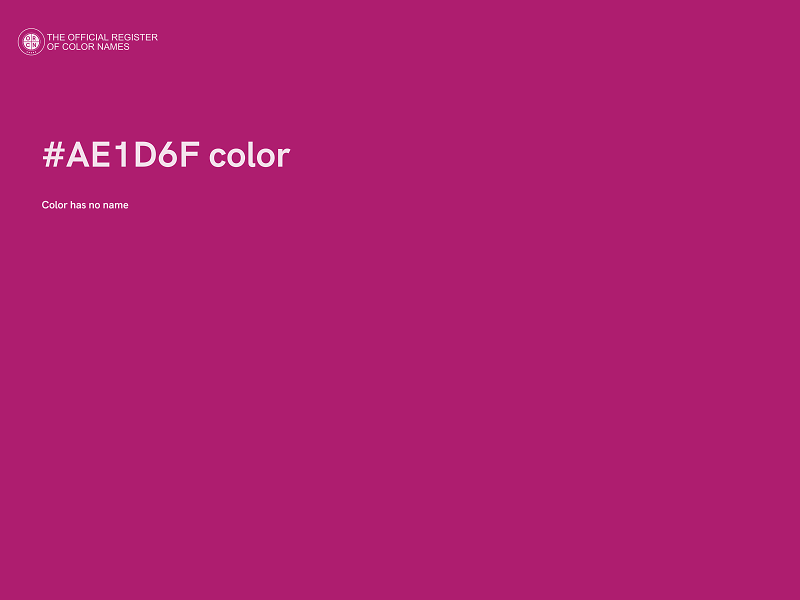 #AE1D6F color image