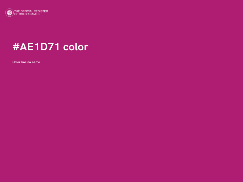 #AE1D71 color image