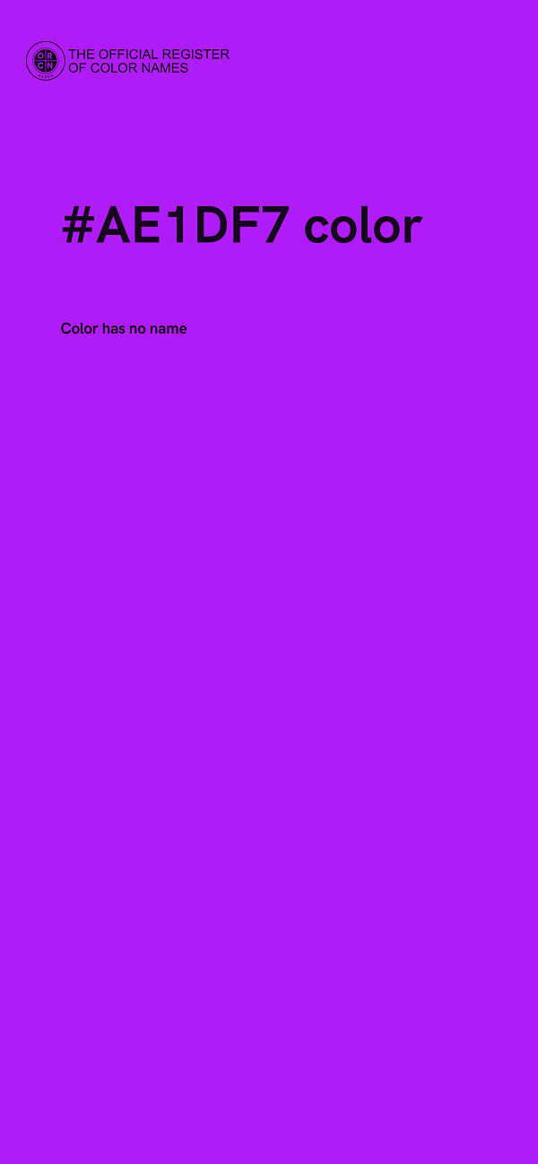 #AE1DF7 color image