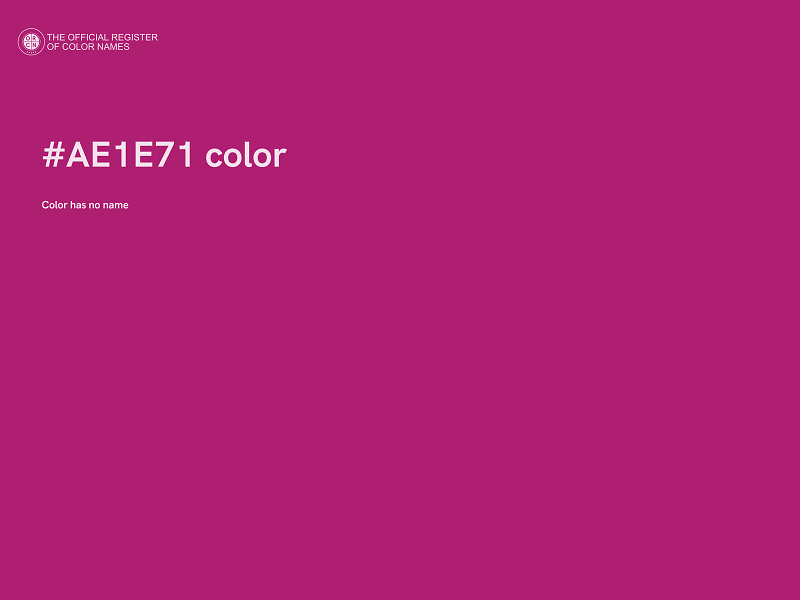 #AE1E71 color image