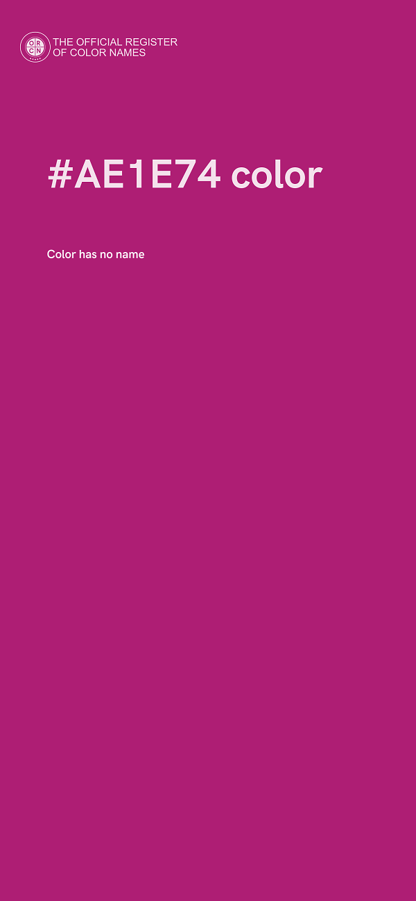 #AE1E74 color image
