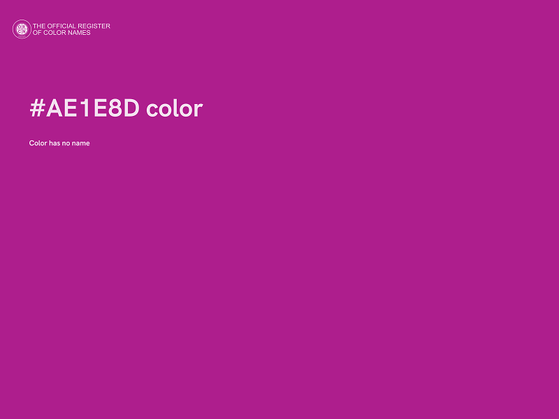 #AE1E8D color image