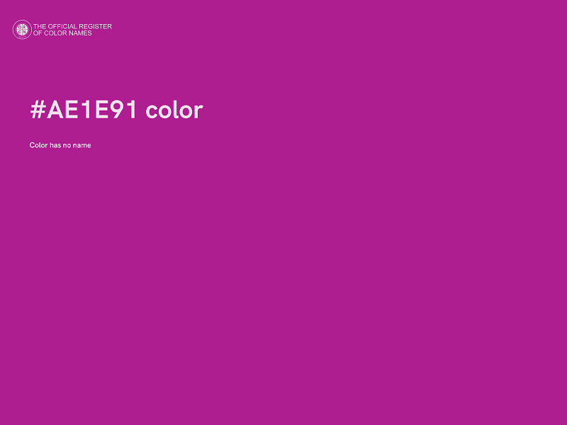 #AE1E91 color image
