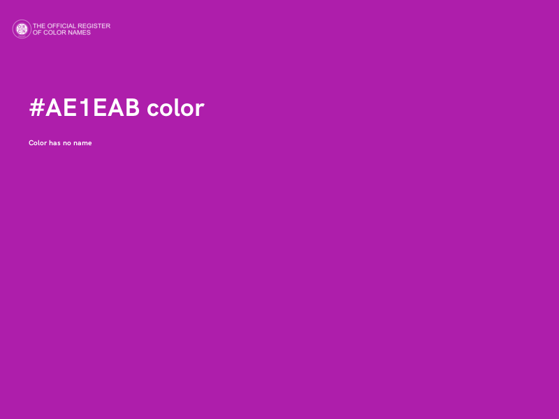 #AE1EAB color image