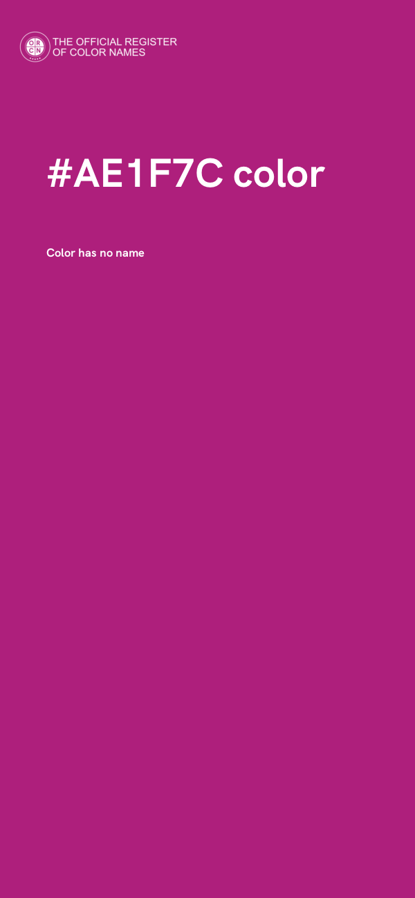 #AE1F7C color image
