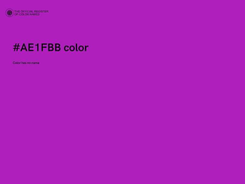 #AE1FBB color image