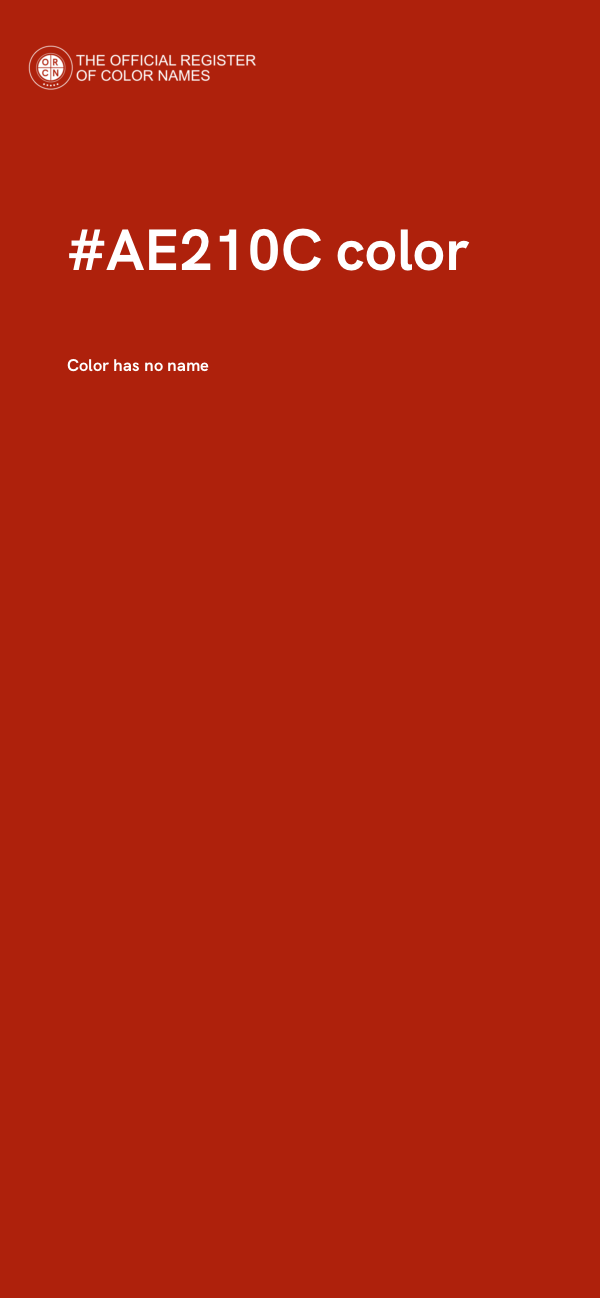 #AE210C color image