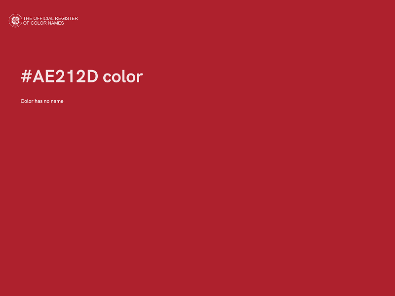 #AE212D color image