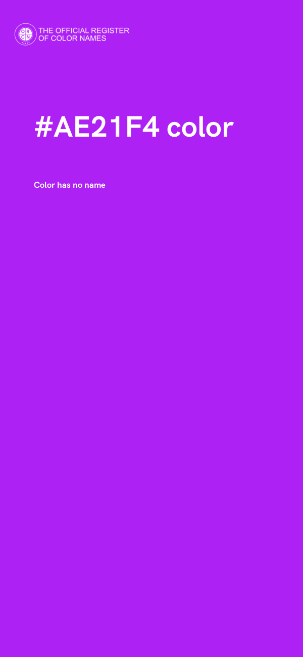 #AE21F4 color image
