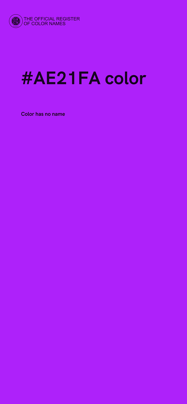 #AE21FA color image