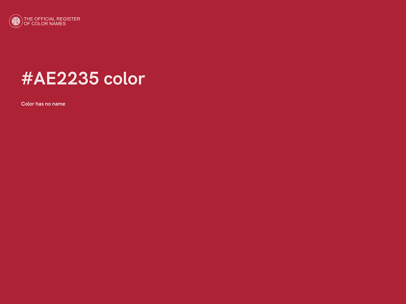#AE2235 color image