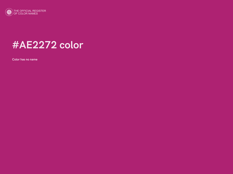 #AE2272 color image
