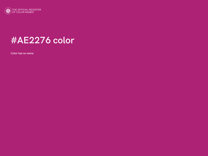 #AE2276 color image