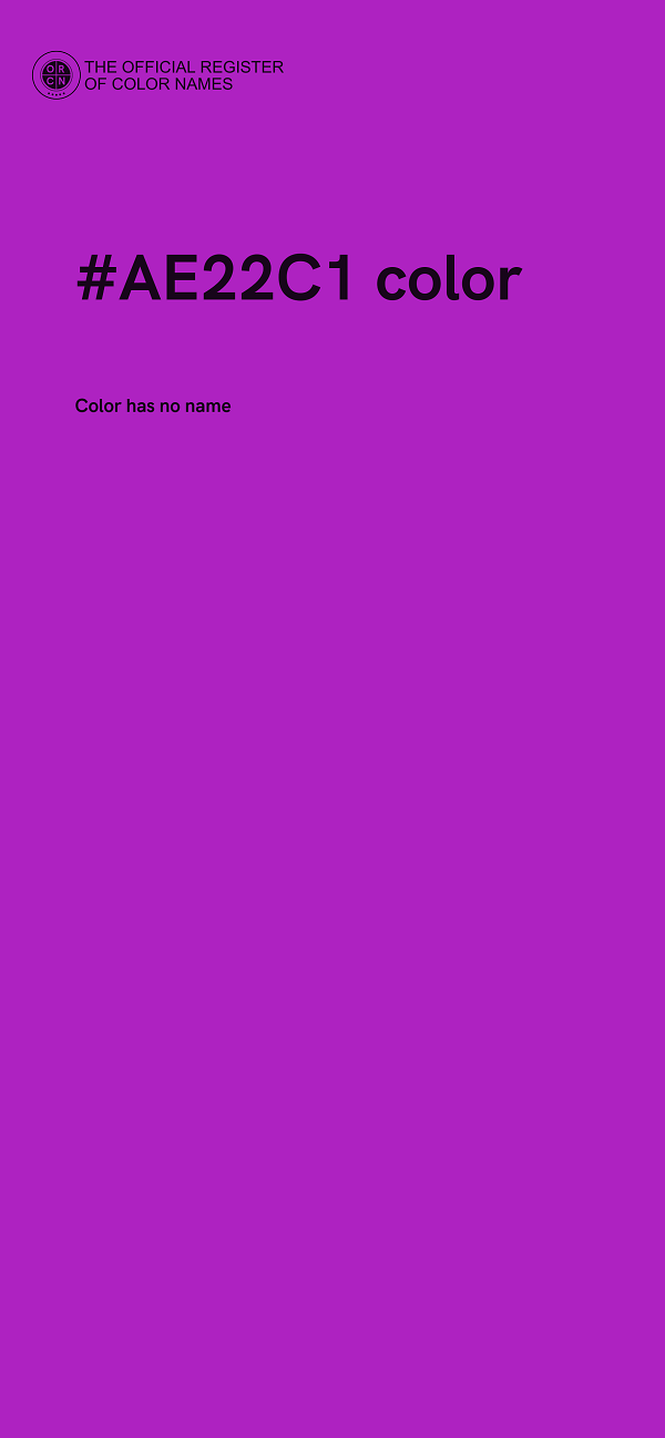 #AE22C1 color image