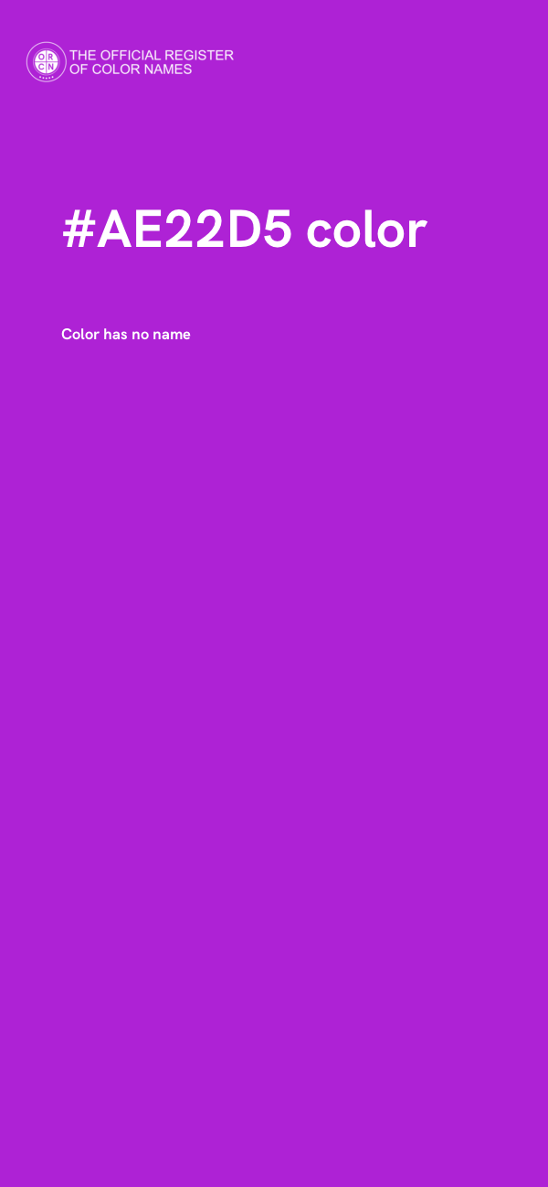 #AE22D5 color image