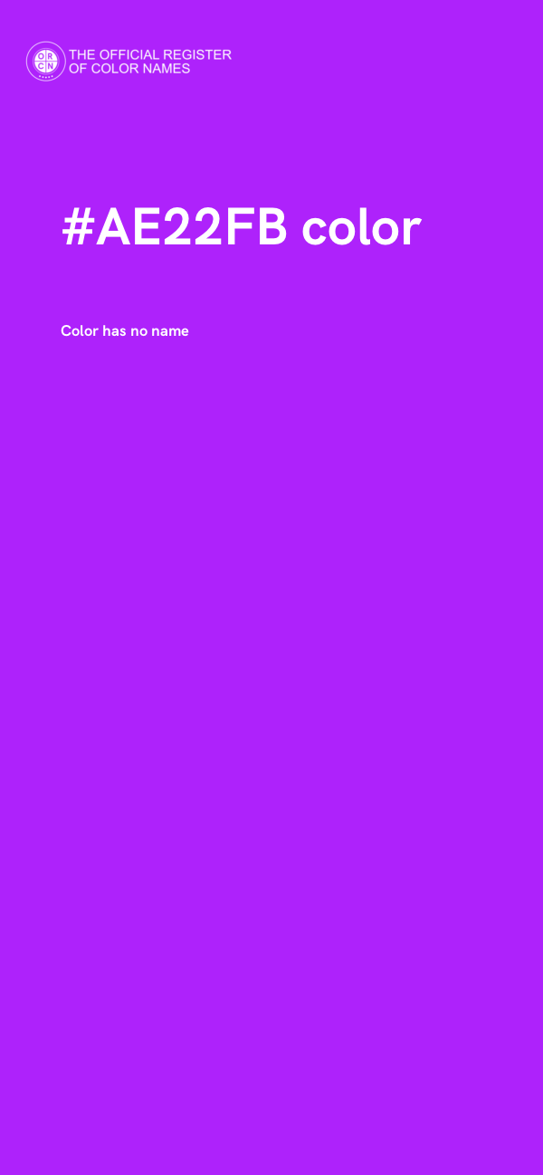 #AE22FB color image
