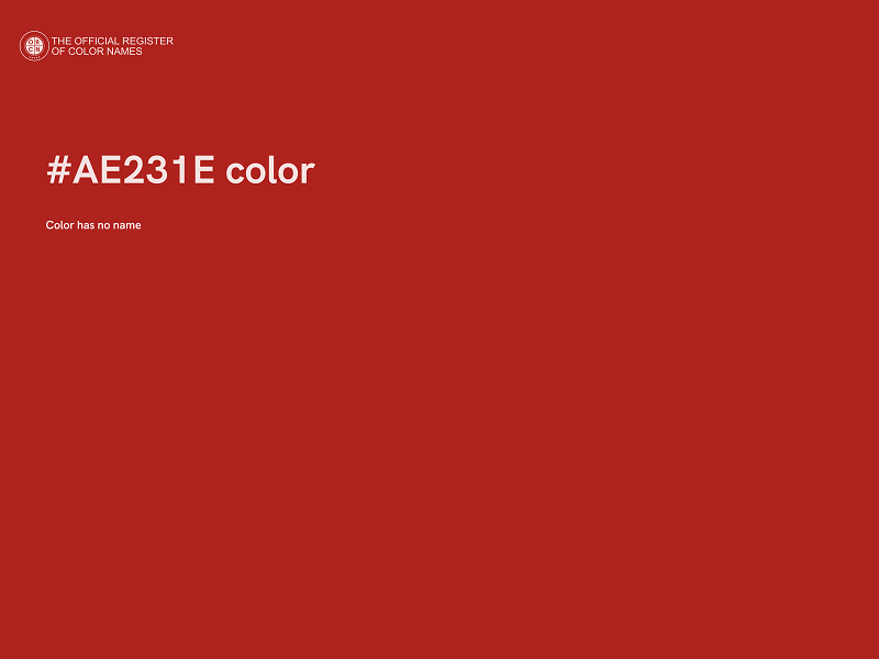 #AE231E color image