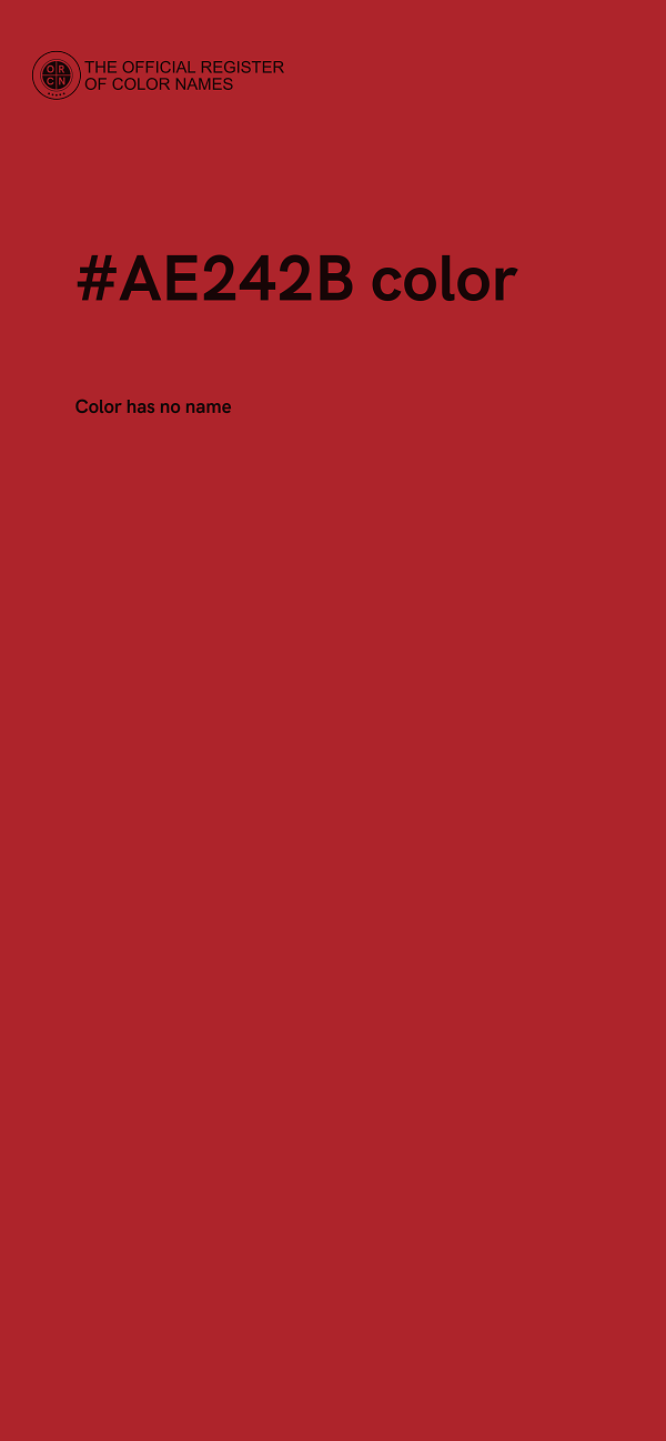 #AE242B color image