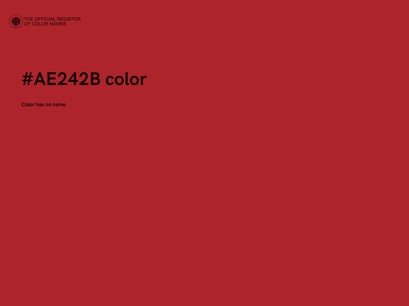 #AE242B color image