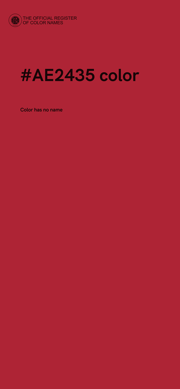 #AE2435 color image