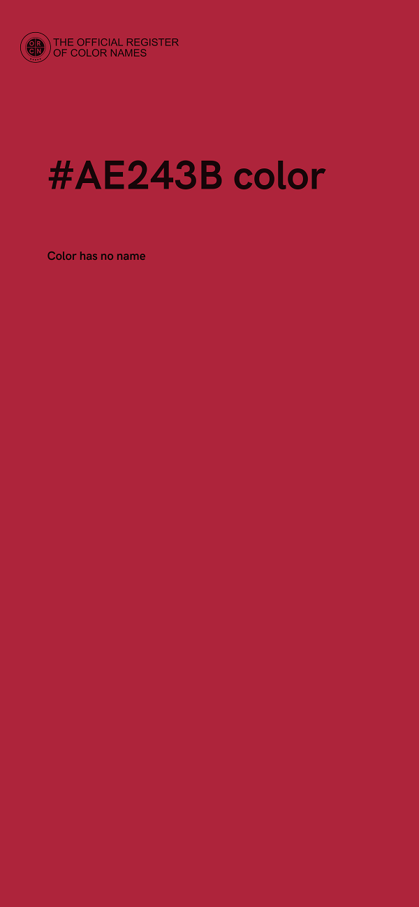 #AE243B color image