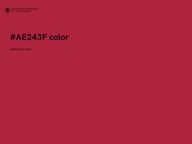 #AE243F color image