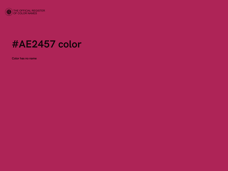 #AE2457 color image