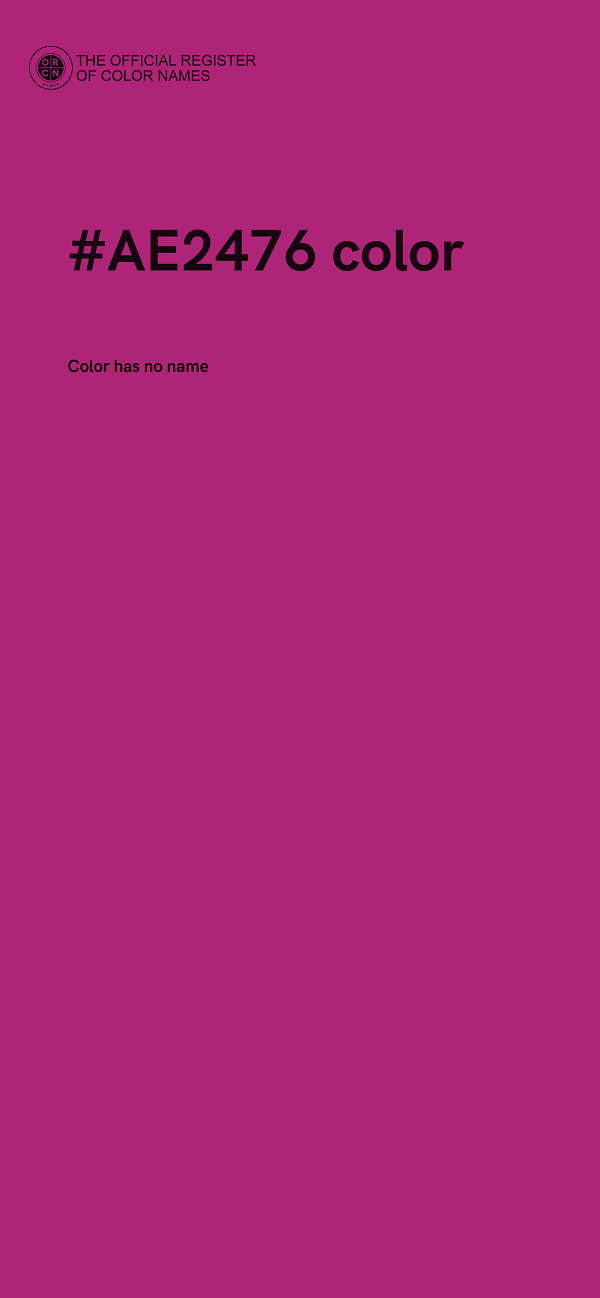 #AE2476 color image