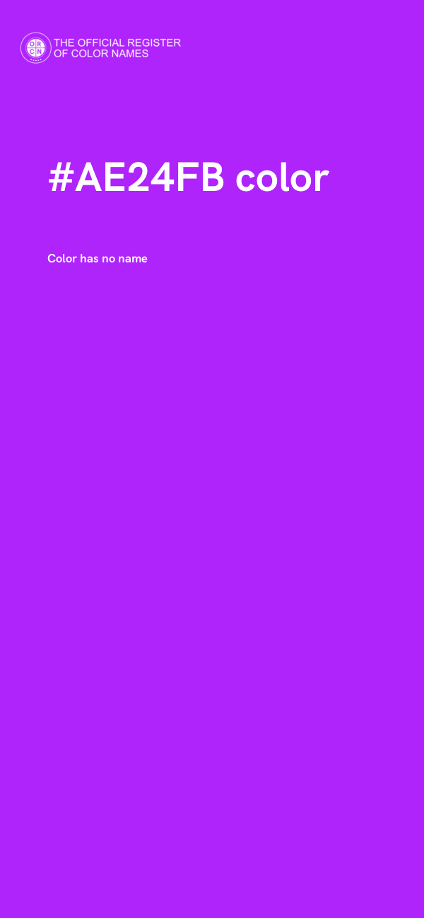 #AE24FB color image