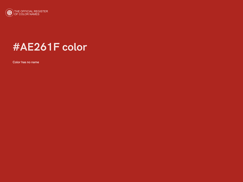 #AE261F color image