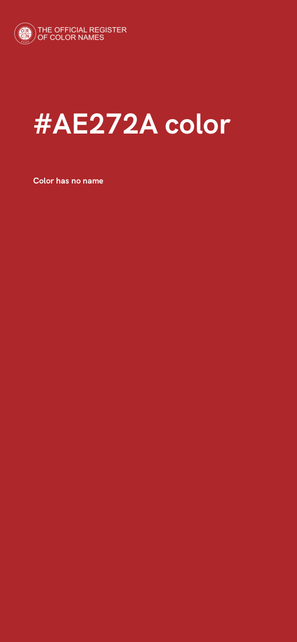 #AE272A color image