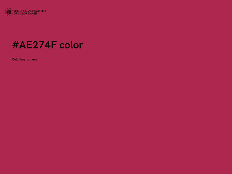 #AE274F color image