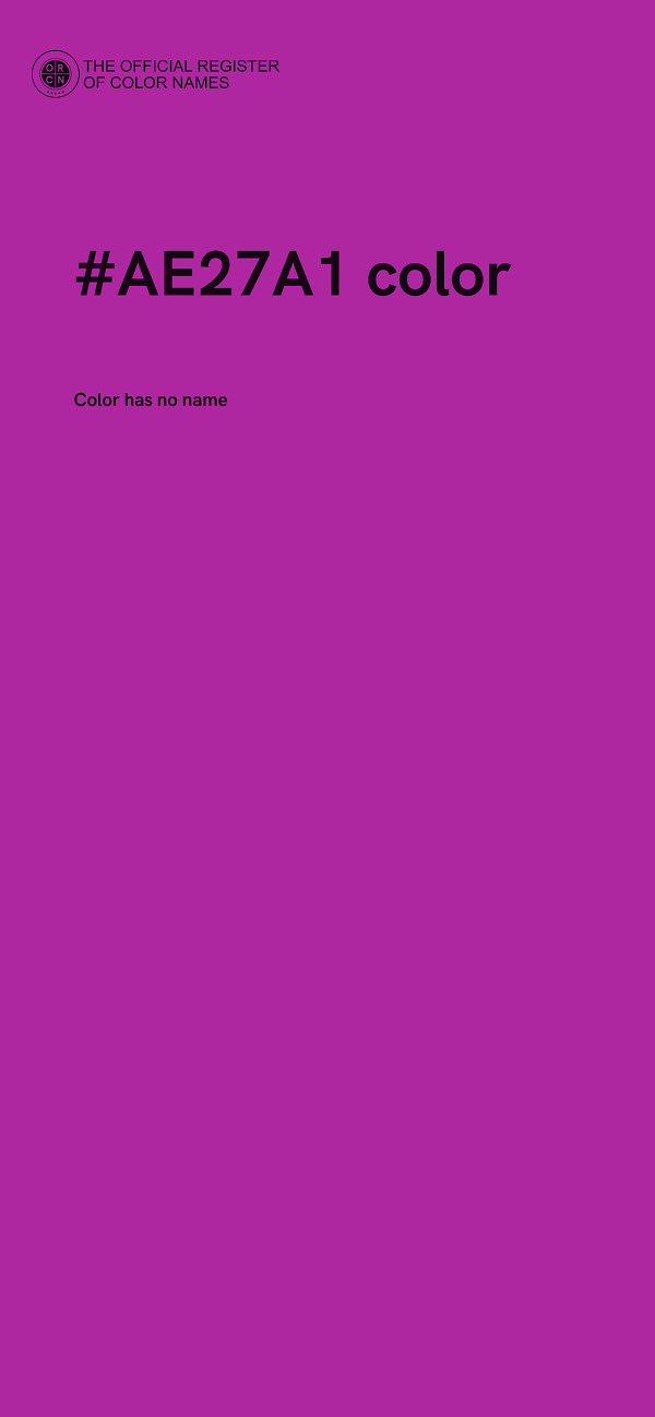 #AE27A1 color image