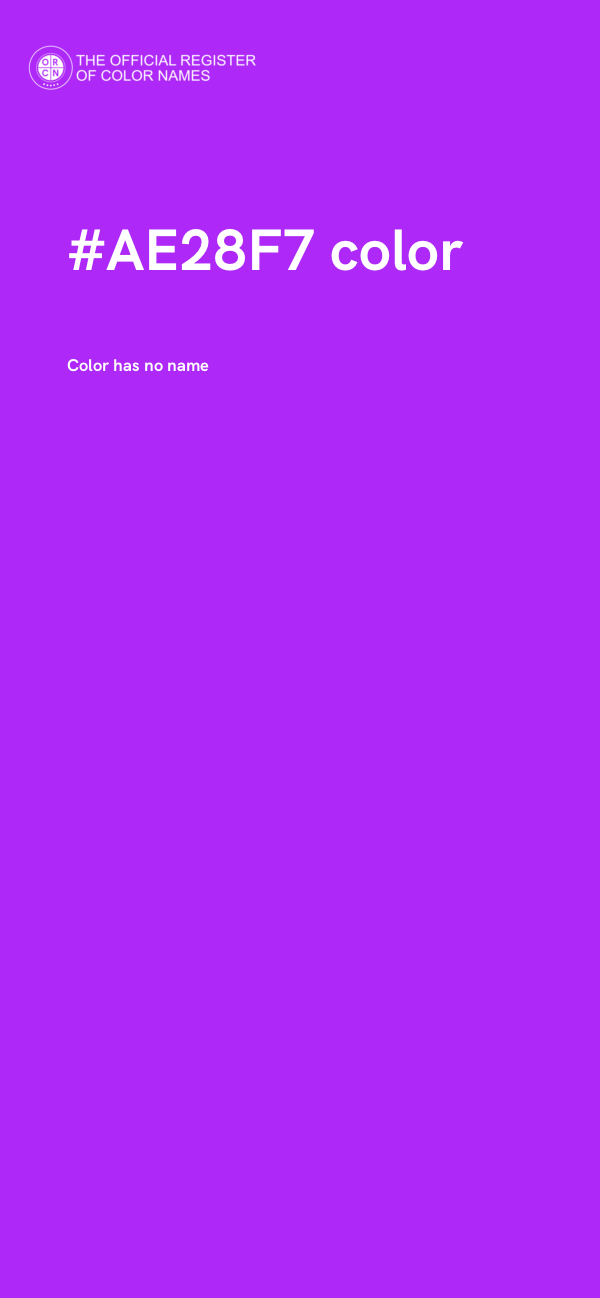 #AE28F7 color image