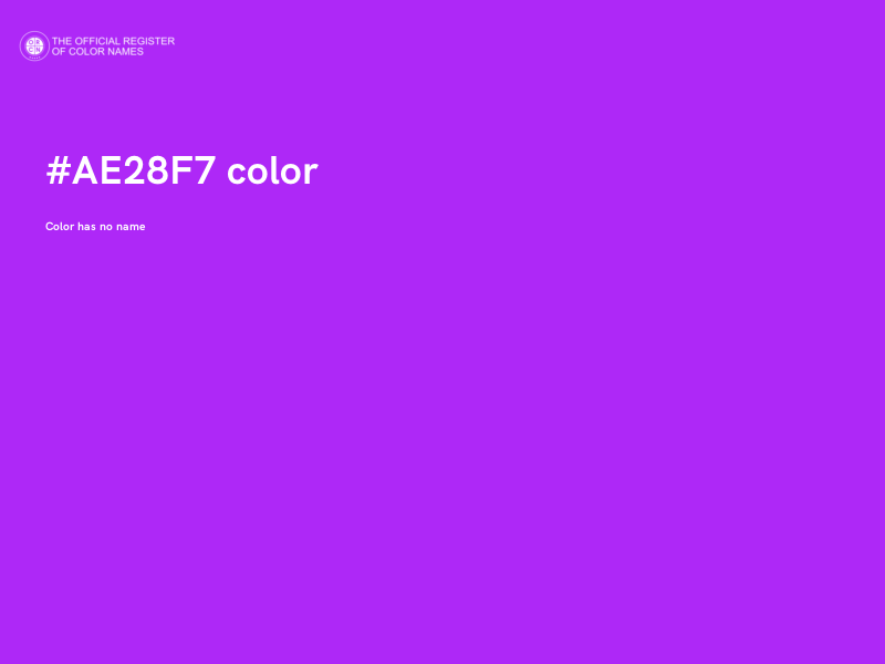 #AE28F7 color image
