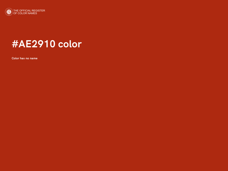 #AE2910 color image