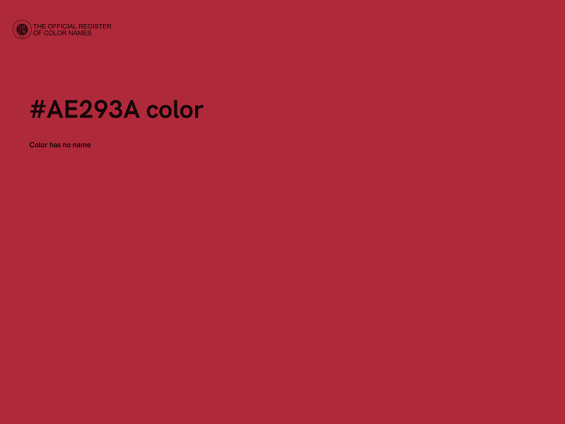 #AE293A color image