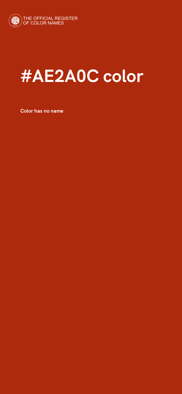 #AE2A0C color image