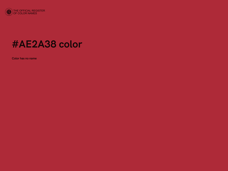 #AE2A38 color image