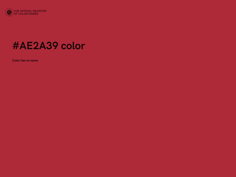 #AE2A39 color image