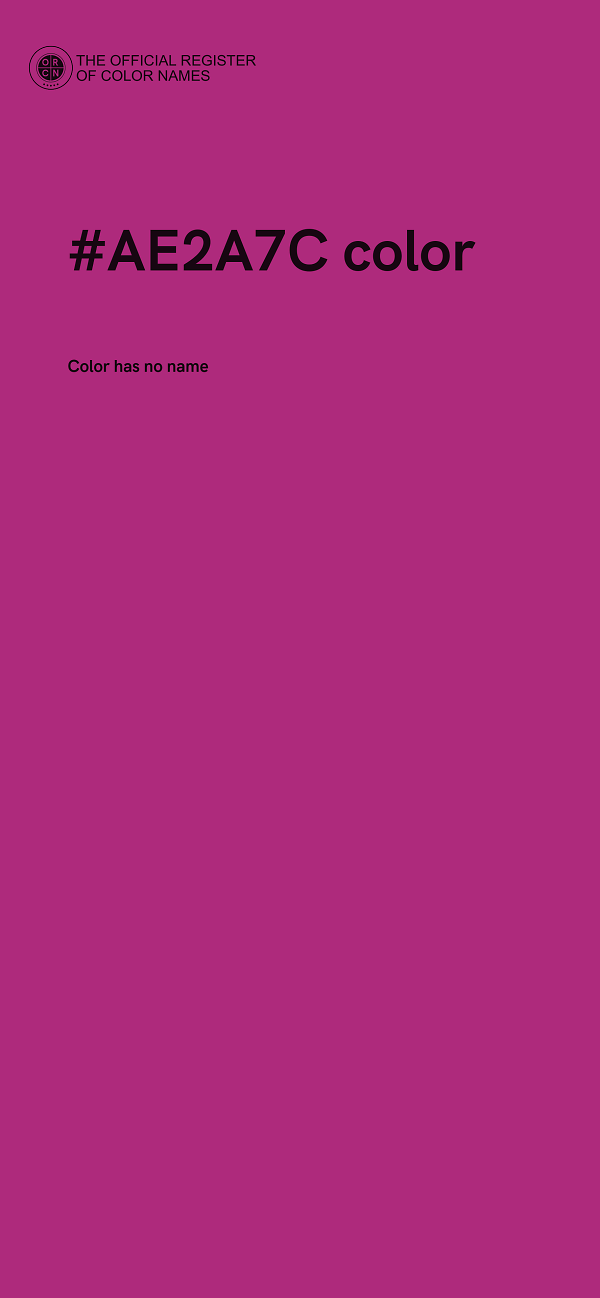 #AE2A7C color image