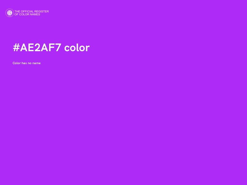 #AE2AF7 color image