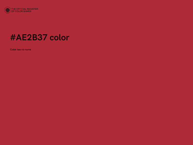 #AE2B37 color image