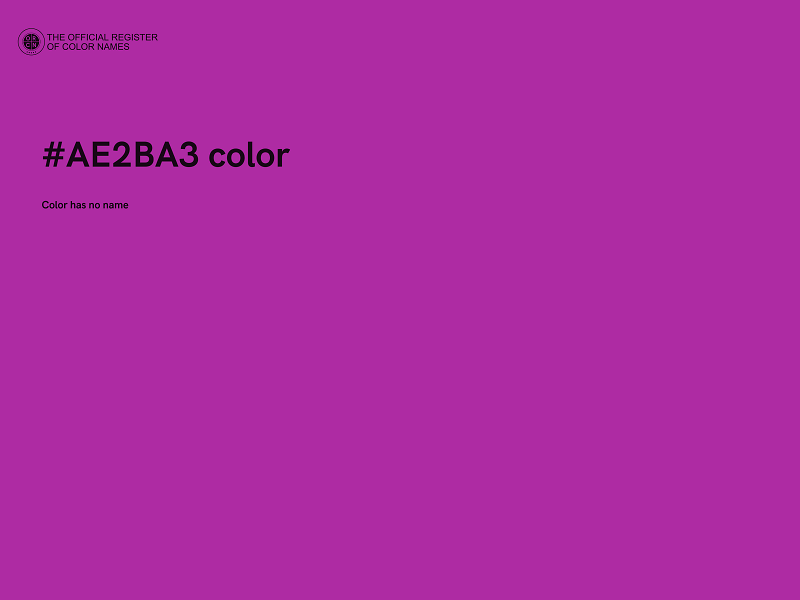 #AE2BA3 color image