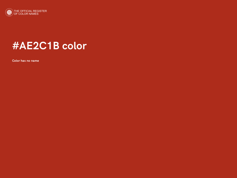 #AE2C1B color image