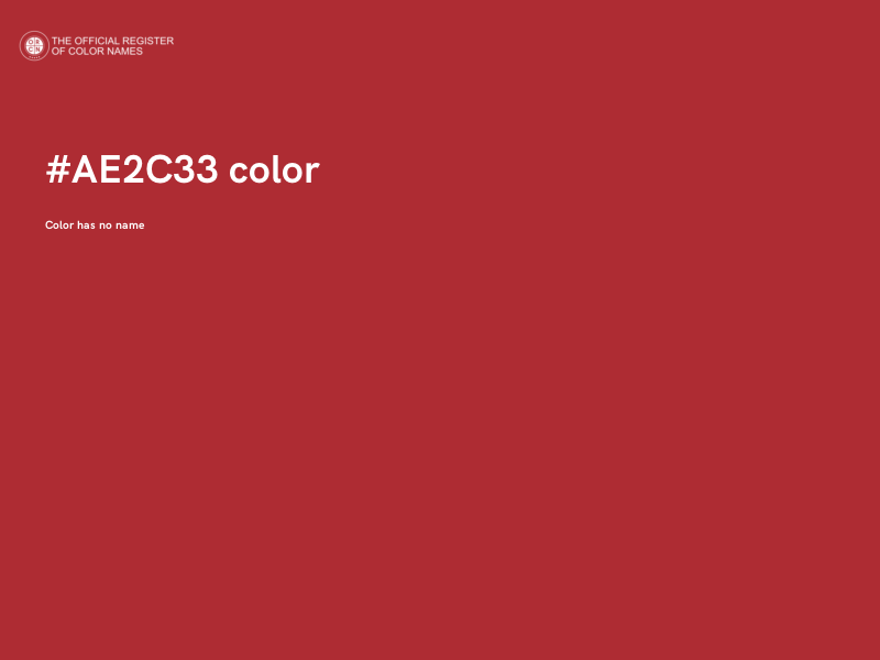 #AE2C33 color image